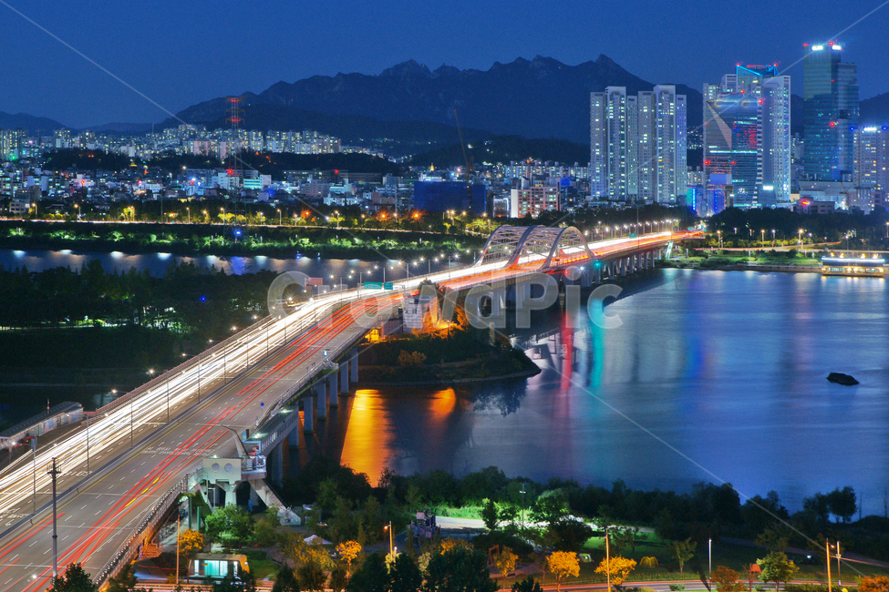 양화대교,한강,교량,다리,선유도,제2한강교,합정동,야경,밤,풍경,nightscape,night,landscape,도시,city,한국도시풍경,한국도시경관,korea cityscape,road,도로,freeway,고속 도로