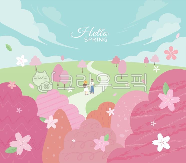 봄,피크닉,계절,벚꽃,벚꽃축제,축제,일러스트,배경,데이트,연인,여자,남자,사람,커플,꽃,나무,벚나무,4월,나들이,하늘,구름,로맨스,시즌,언덕,휴일,공원,야외,풍경,봄일러스트,벚꽃일러스트,꽃잎,나뭇잎,자연,봄꽃,패턴,장식,포스터,팜플렛,길,오솔길,연두,핑크,분홍,벡터,그래픽,디자인