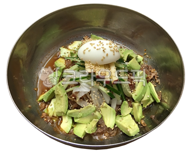 아보카도,음식,요리,냉면,비빔냉면,아보카도냉면