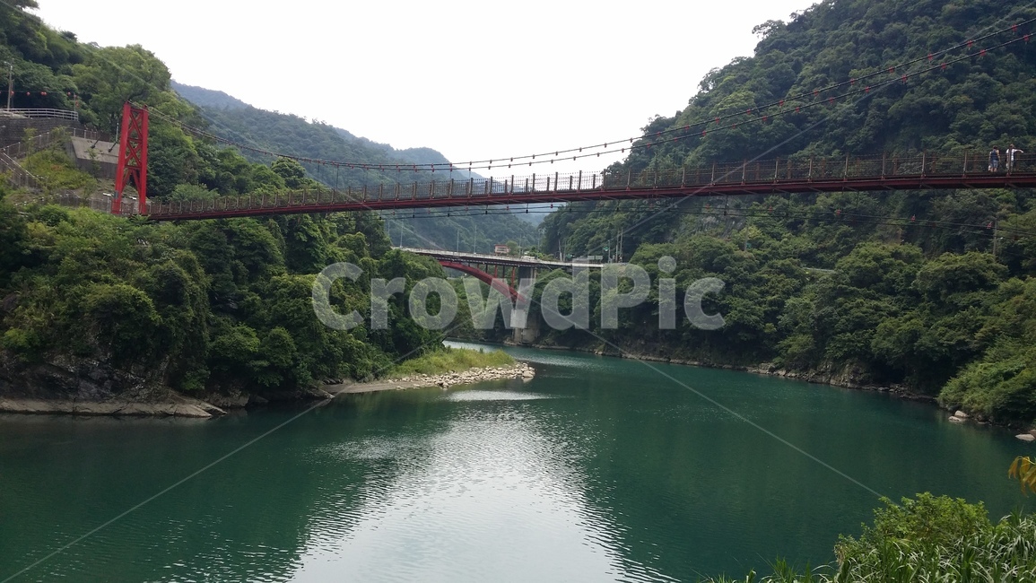 우라이,온천마을,대만,다리,bridge,자연,nature,그린,초록,에메랄드빛