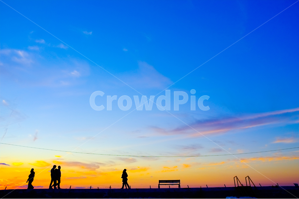 노을,일몰,하늘,방파재,산책,자연,풍경,nature,landscape,사람들,대중,군중,other people,crowd,인물실루엣,사람실루엣,character silhouette,human silhouette,person,사람,human,인간,silhouette,실루엣,outdoors,옥외
