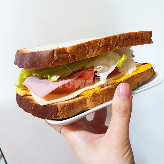 샌드위치,손,햄,아침식사,브래드,빵,음식,식재료,요리,food,cook,meal,dishes,food reserves,아침식사,조식,브런치,breakfast,brunch