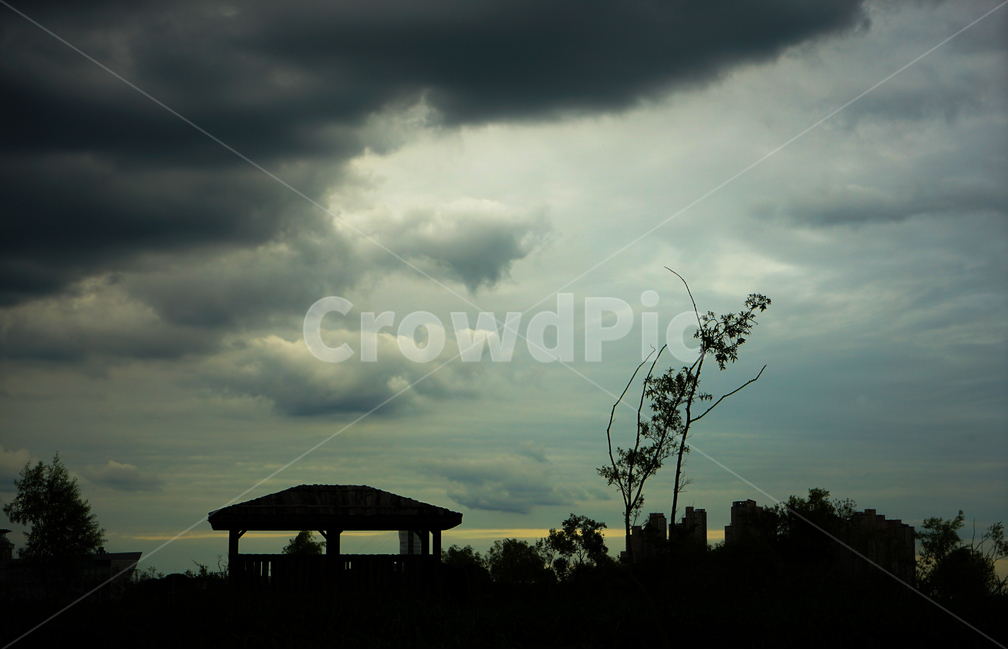 원두막,공원,비구름,하늘,여름,자연,풍경,nature,landscape,gazebo,전망대