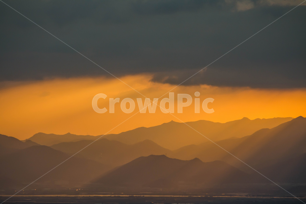 노을,일몰,풍경,자연,산,자연,풍경,nature,landscape,mountain range,산맥,outdoors,옥외,mountain