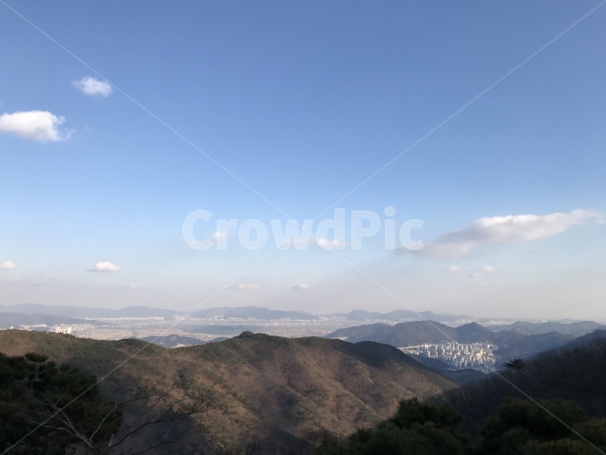 풍경,하늘,산,구름,파란하늘,자연,풍경,nature,landscape,outdoors,옥외,mountain range,산맥,mountain