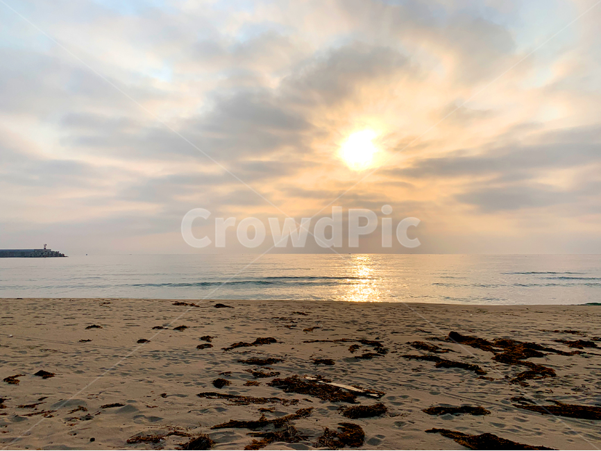 바다,일출,해변,모래사장,파도,자연,풍경,해변,바다,beach,sea