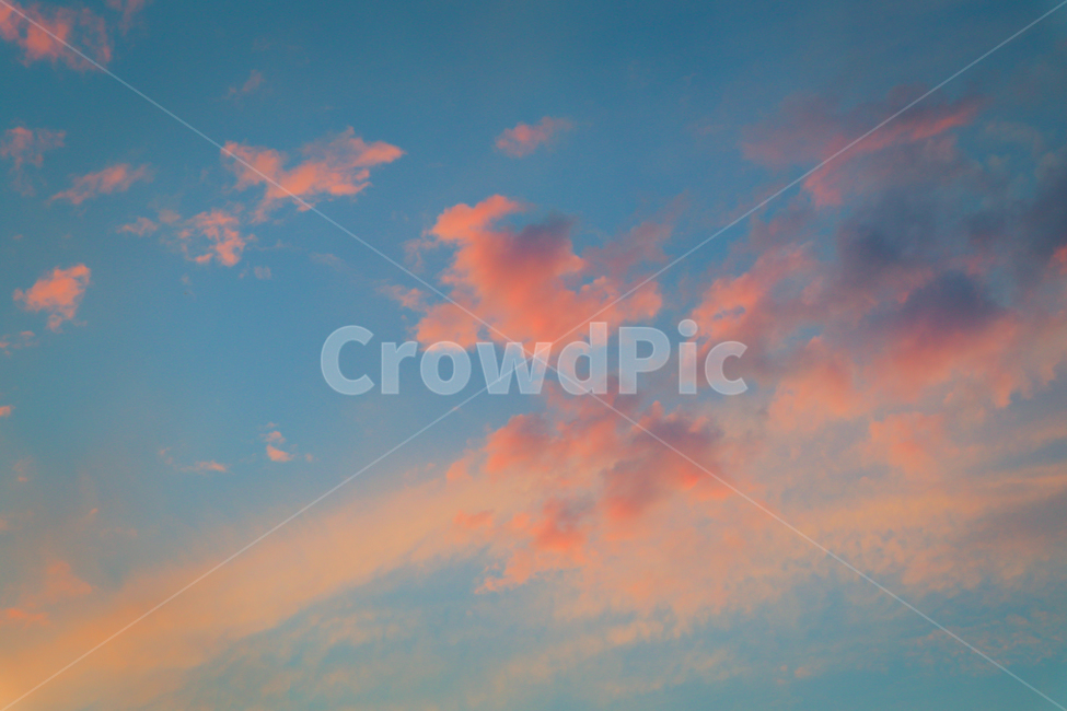 구름,노을,파스텔톤,하늘,해질녘,파랑,핑크,핑크빛,sky,cloud,nature,자연