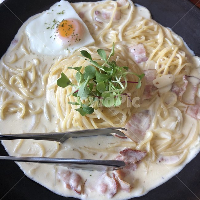 크림,파스타,크림파스타,베이컨,계란후라이,후라이,면,꾸덕꾸덕,우유,음식,맛있는,끈적끈적,음식,식재료,요리,food,cook,meal,dishes,food reserves,면류,면요리,noodles,양식,서양음식,서양요리,western food,western dishes,western meal,western cook