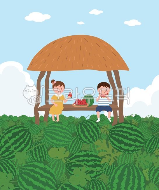 수박,수박밭,수박덩굴,수박배경,수박농장,오두막,정자,시골,시골여름,시골오두막,밭오두막,농촌,여름방학,여름수박,오두막수박,농촌수박,쟁반수박,잘라놓은수박,자른수박,시골수박,수박먹는어린이,수박먹기,어린이,남아,여아,유치원생,초등학생,유아,여름