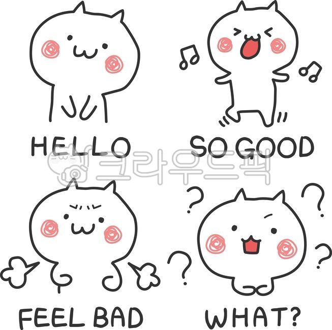 고양이,캐릭터,흰색고양이,귀여운,핸드드로잉,손그림고양이,손그림,일러스트,벡터,kawaii,cute,funny,graphic,illustration,일러스트레이션,고양이캐릭터,물음표,question,questionmark,인사,vector