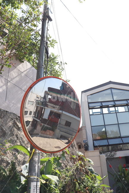 반사경,도로반사경,골목길,풍경,alleys,reflector
