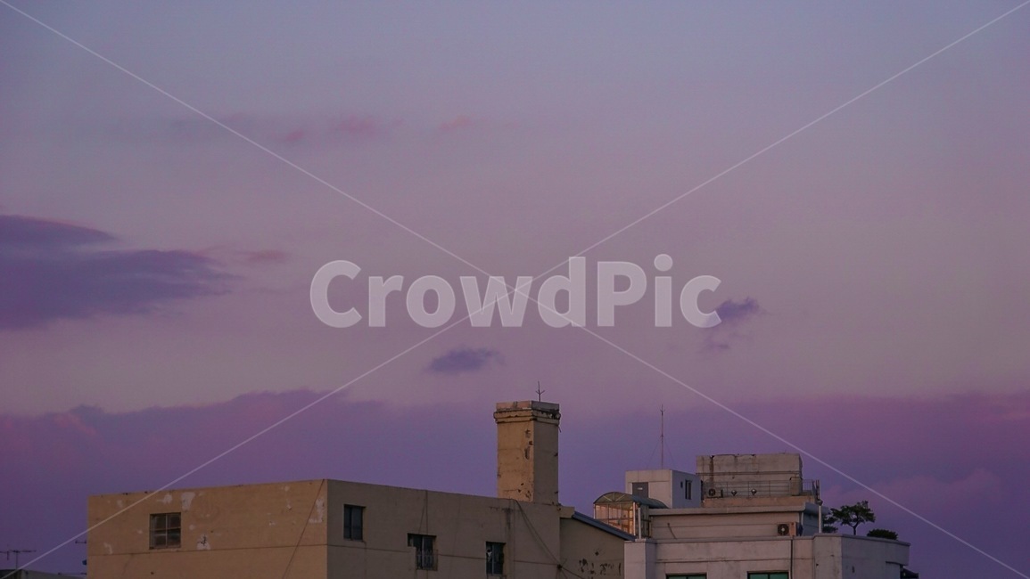 하늘,색감,노을,sky,sunset,night,보라색,분홍색,구름,저녁,건축물,건물외관,exterior,building,structure,architecture,construction