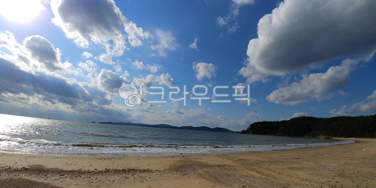 구름,바다,자연,풍경,푸른하늘