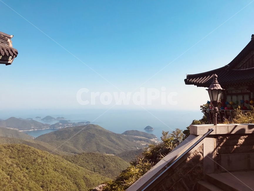 남해,산,절,보리암,namhae,temple,바다,전망,boriamhermitage,scenery