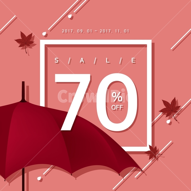 우산,비,단풍잎,잎,팝업,가을,쇼핑,할인,행사,이벤트,가을,계절,fall,autumn,season,축제,행사,festival,carnival,event,쇼핑,shopping,그래픽,일러스트레이션,graphic,illustration