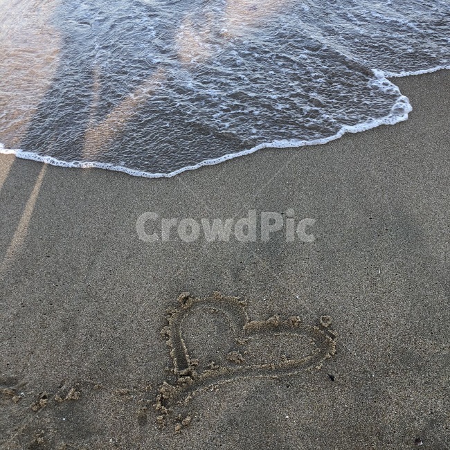 사랑,바다,감성,모레,하트,그림,해변,바다,beach,sea