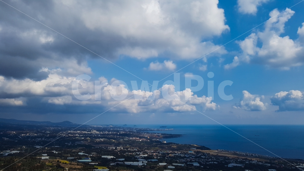 제주도,맑음,하늘,제주오름,바다,자연,풍경,nature,landscape,제주도,jeju,jeju island,outdoors,옥외,sky,azure sky,푸른 하늘