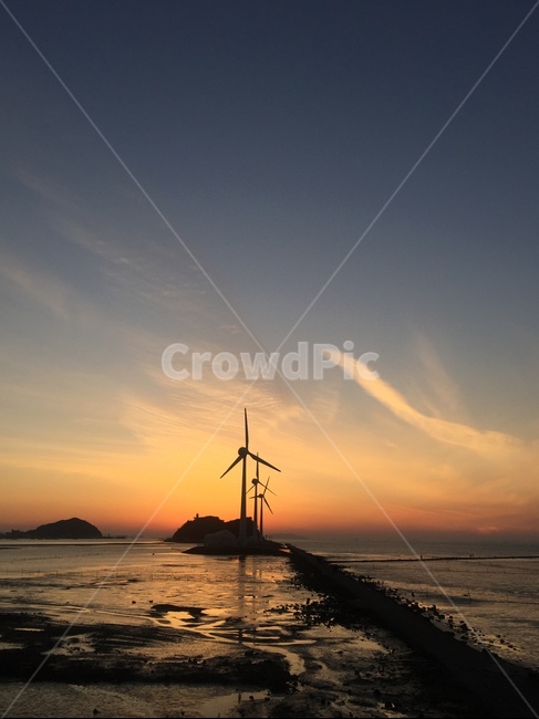 섬,노을,바다,갯벌,구름,자연,풍경,nature,landscape,산업,industry,industrial,에너지산업,energy industry,engine,엔진,motor,모터,machine,기계