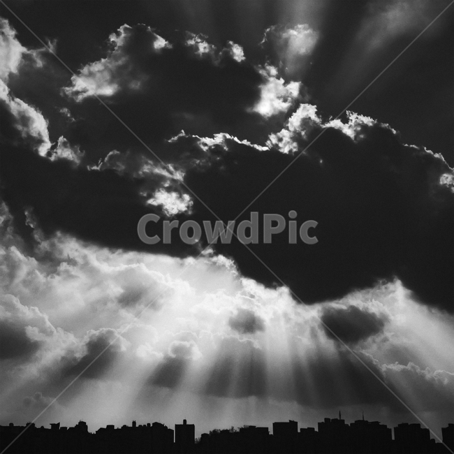 bnw,흑백사진,구름,날씨,빛