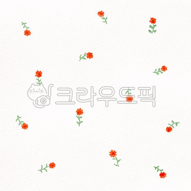 꽃,무늬,잔잔,꽃무늬,빨간꽃,귀여운무늬,예쁜무늬,패턴,pattern,flower,red,redflower,illustration,일러스트레이션,그림,일러스트,초록,green