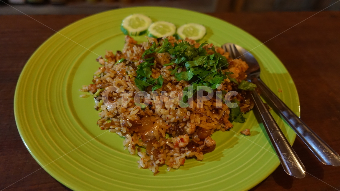 cutlery,fork,포크,볶음밥,고수,coriander,cilantro