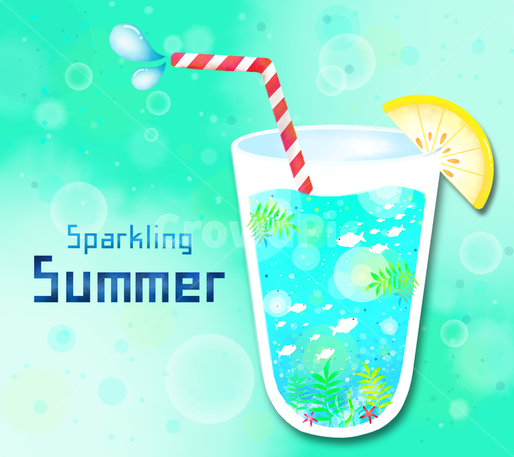 물고기,해초,불가사리,레몬,바닷속,음료수,빨대,여행,휴가,여름,감성,여름,계절,summer,season,여행,휴가,traveling,vacation,trip,그래픽,일러스트레이션,graphic,illustration,beverage,마실 것,lemonade,레몬 에이드,drink,음주