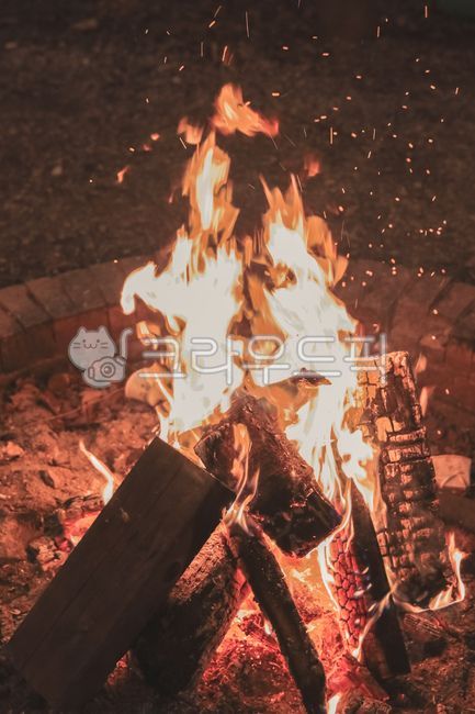 불멍, 불, 장작불, 장작, 모닥불, 사진,이미지,일러스트,캘리그라피 - 최승현작가