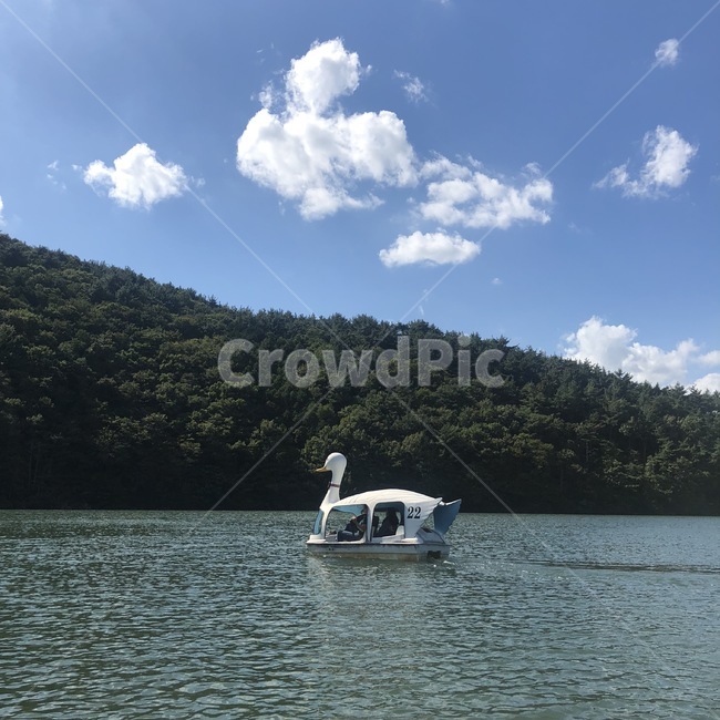 호수,오리배,하늘,풍경,숲,자연,풍경,nature,landscape,스포츠,레저,운동,sports,leisure,exercise,교통,교통수단,traffic,transportation,land,땅,outdoors,옥외,water,물,sea,바다,ocean,대양,vehicle,차량,boat,보트,shoreline,해안선