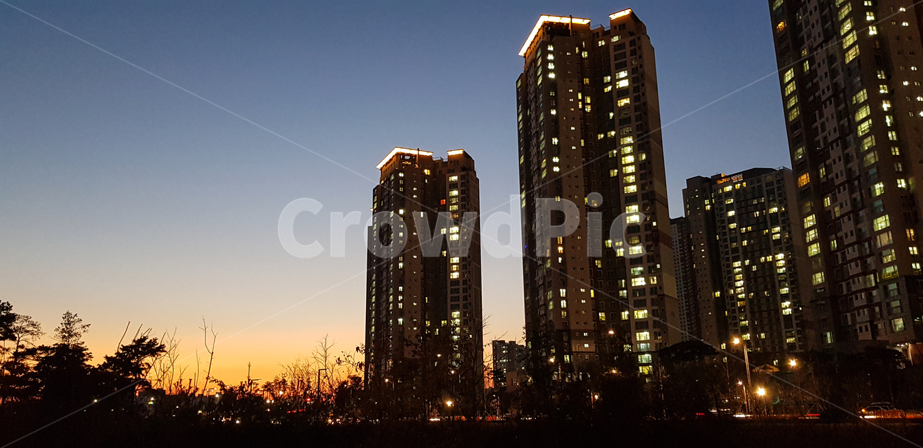 야경,아파트,석양,sunset,건물,야경,밤,풍경,nightscape,night,landscape