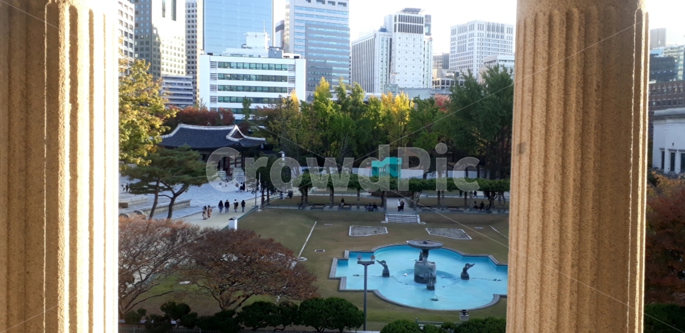 기둥분수,비둥,기둥,분수,덕수,서양,거물,건물,서울