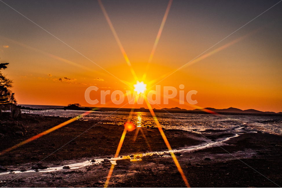 태양,일몰,강화도,서해,붉은색,바다,저녁,자연,풍경,nature,landscape,flare,플레어,light,빛,sunlight,햇빛,outdoors,옥외