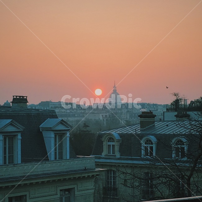 파리,paris,일몰,유럽,감성,감성사진,해,sun,sunlight,건물,건축물,sky,하늘