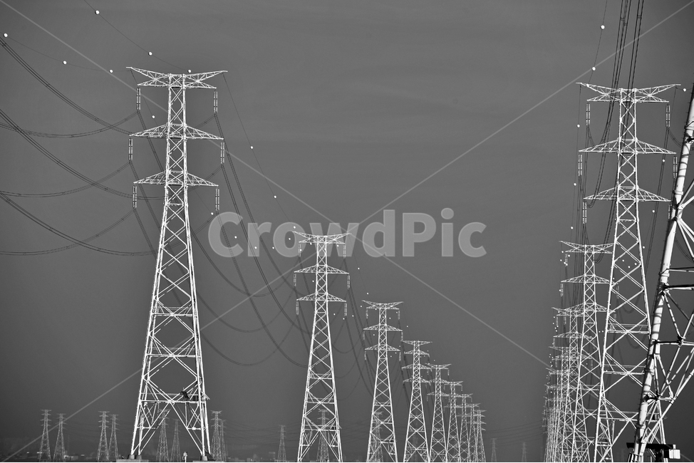 시화호,대부도,안산,시화방조제,철탑,송전탑,서해,에너지,흑백,에너지산업,energy industry