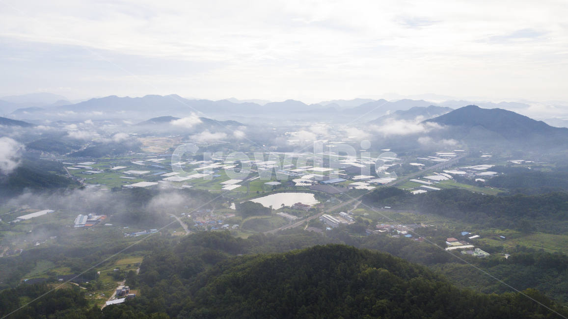충북,장용산,자연,구름,하늘,마을,호수,산