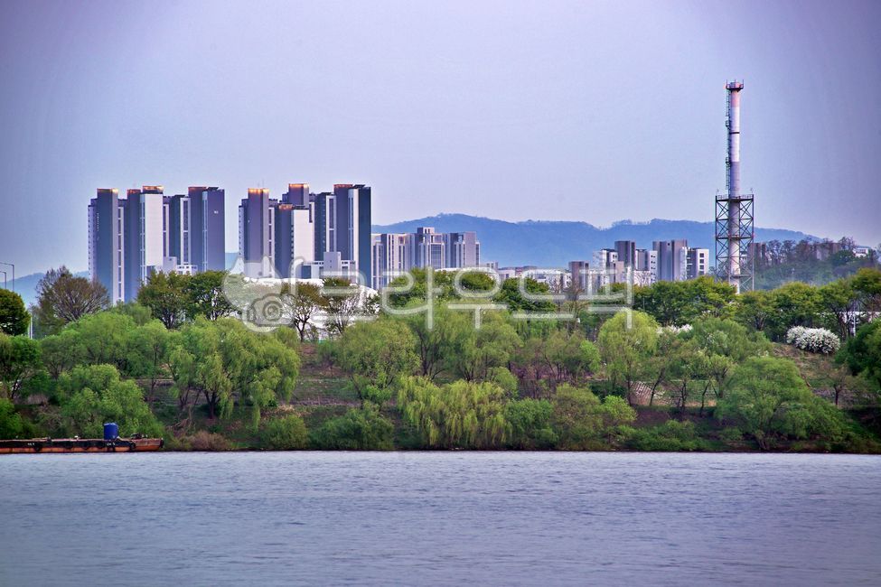 nature,Godeokdong,Hangang Riverside,apartment,building,Han River,scene
