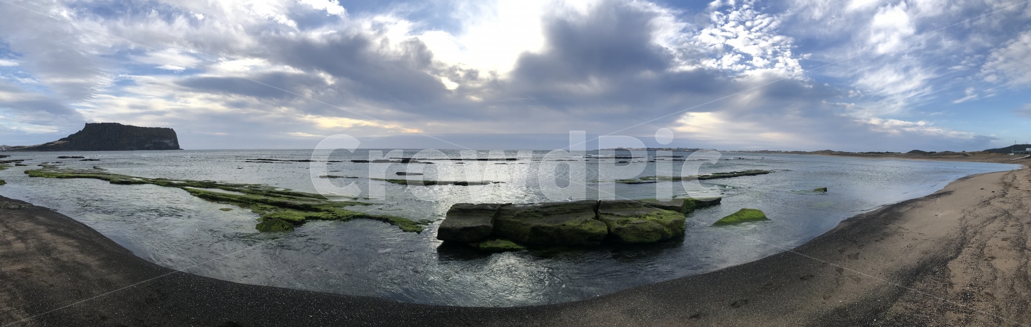 제주도,성산일출봉,파노라마,구름,흐림,자연,풍경,nature,landscape,한국자연풍경,한국자연경관,korea nature landscape,제주도,jeju,jeju island