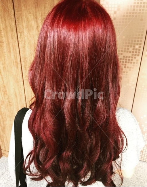 염색,와인색,레드염색,컬러염색,머리색,뒷모습,hair,머리,뷰티,미용,beauty treatment