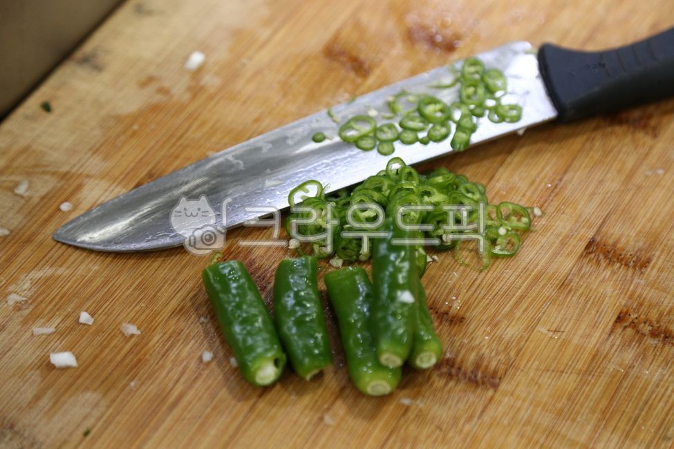 고추, 다듬기, 칼, 칼질, 청양고추, 사진,이미지,일러스트,캘리그라피 - 뤼현작가
