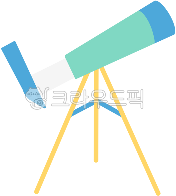 망원경,천체망원경,과학,우주관찰,별보기,하늘보기,천문대,관찰도구,탐험,우주,별,달,일러스트,스티커,감성,아기자기,장식요소,꾸미기,배경요소,밤하늘,상상