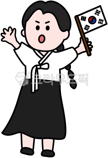 Independence movement,Taegeukgi,March 1st Movement,March 1st Independence Day,Liberation Day,Long Live the Independence of Korea,Independence activist,Manse Movement,Martyr,Hanbok,Girl