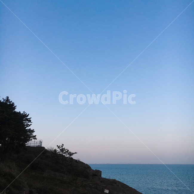바다,노을,풍경,하늘,해안
