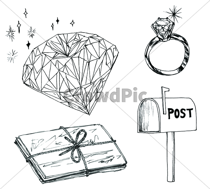 손그림,handdrawing,팬그림,팬라인,pen,penline,penpicture,우체통,letterbox,mailbox,postbox,pendrawing,보석,jewel,gem,다이아몬드,diamond,편지,letter,epistle