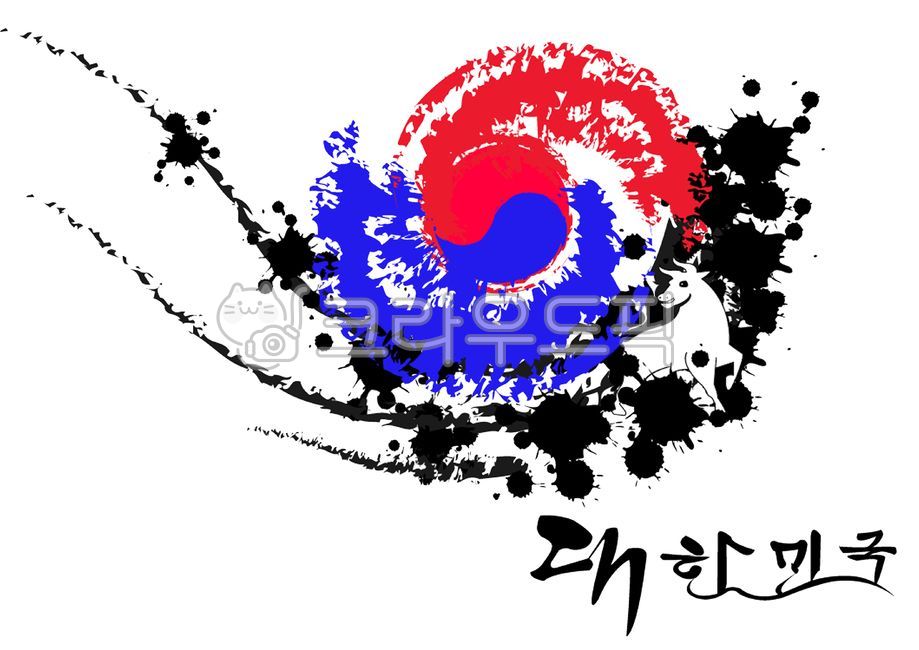 신축년,흰소해,소띠,태극,태극기디자인,대한민국,사괘,graphics,제도법,art,미술