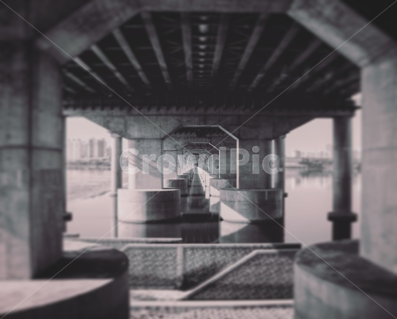 잠실대교,다리밑,흑백,잠실,한강,흑백,모노톤,monochrome,black and white,건축물,건물외관,exterior,building,structure,architecture,construction