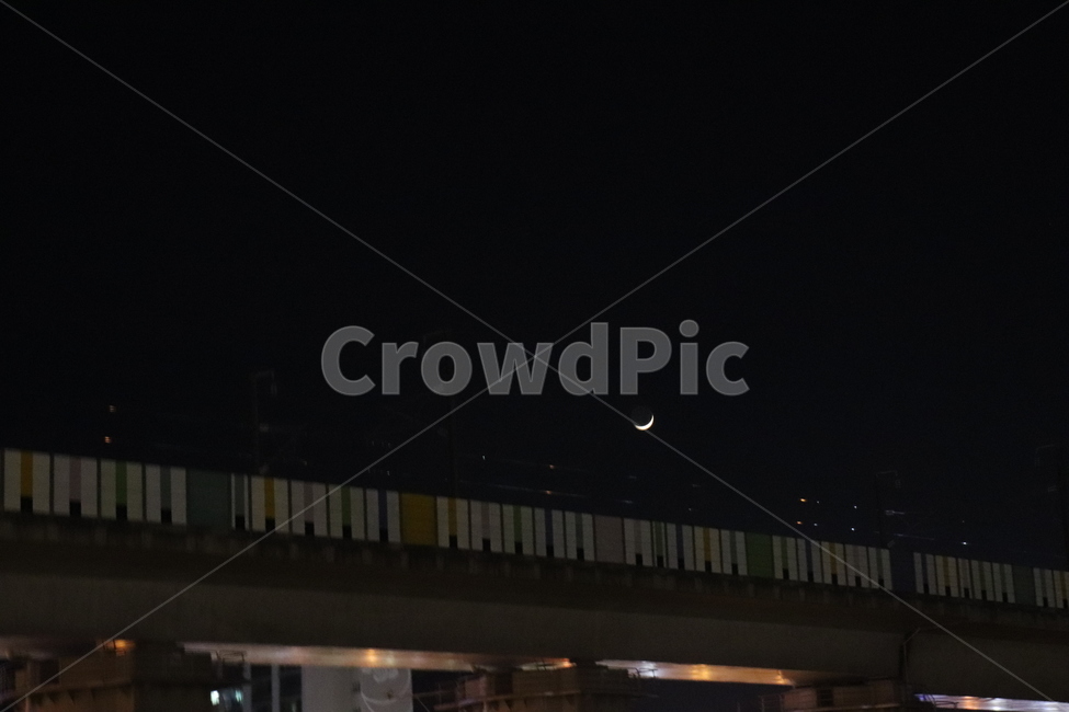 밤,야경,달,다리,하늘,가로등,야경,밤,풍경,nightscape,night,landscape,road,도로,freeway,고속 도로