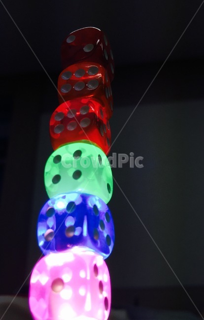주사위,탑,무지개,light,불빛,불,컬러,색깔,여러가지,일곱개,숫자,다이스,dice