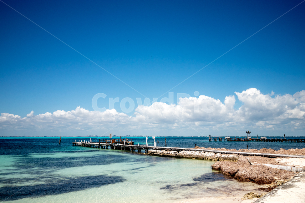 water,물,waterfront,워터프론트,dock,독,칸쿤,에메랄드,바다,하늘,멕시코,cancun,emerald,sea,bluesky,sky,구름,cloud,자연,풍경,nature,landscape