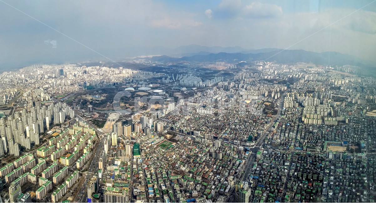 전망,고층,시원함,건물들,경치