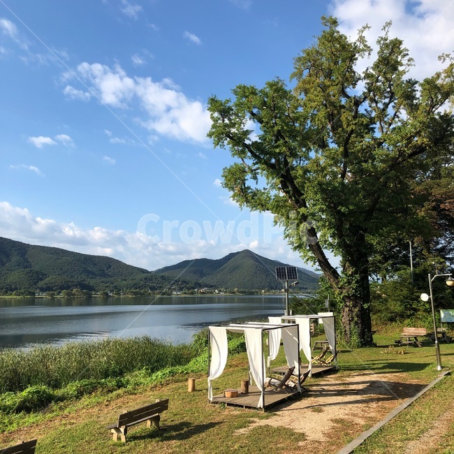 outdoors,nature,자연,벤치,나무,tree,북한강,river,산,mountain,양평,두물머리,자연,풍경,nature,landscape,옥외