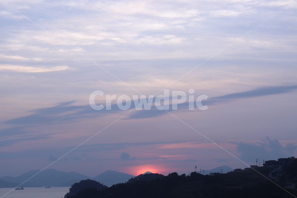 바다,붉은,노을,하늘,sea,redsky,구름